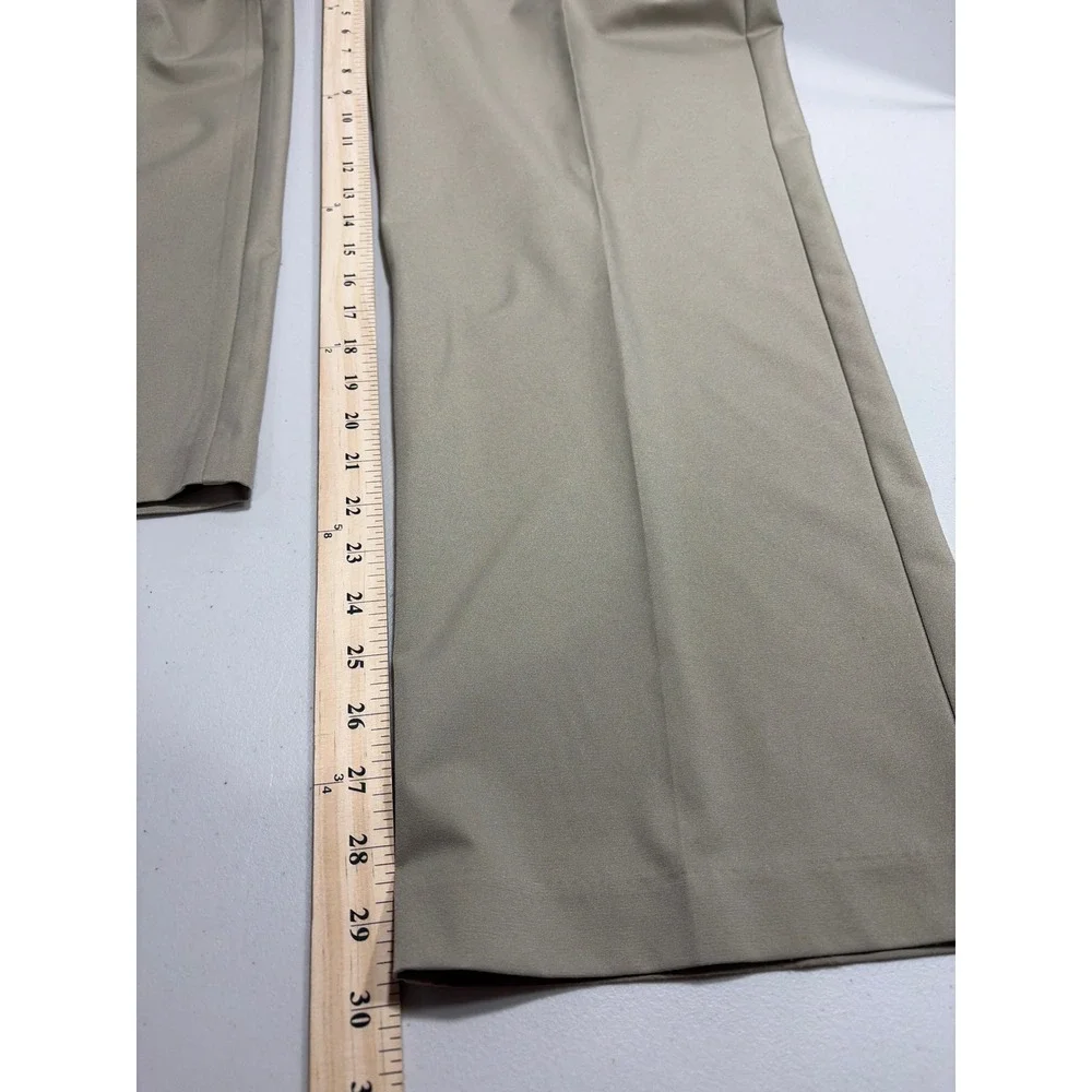 Adidas Climalite Mens Golf Pants Khaki Tan Flat Front 36x30 X24135 AE7002